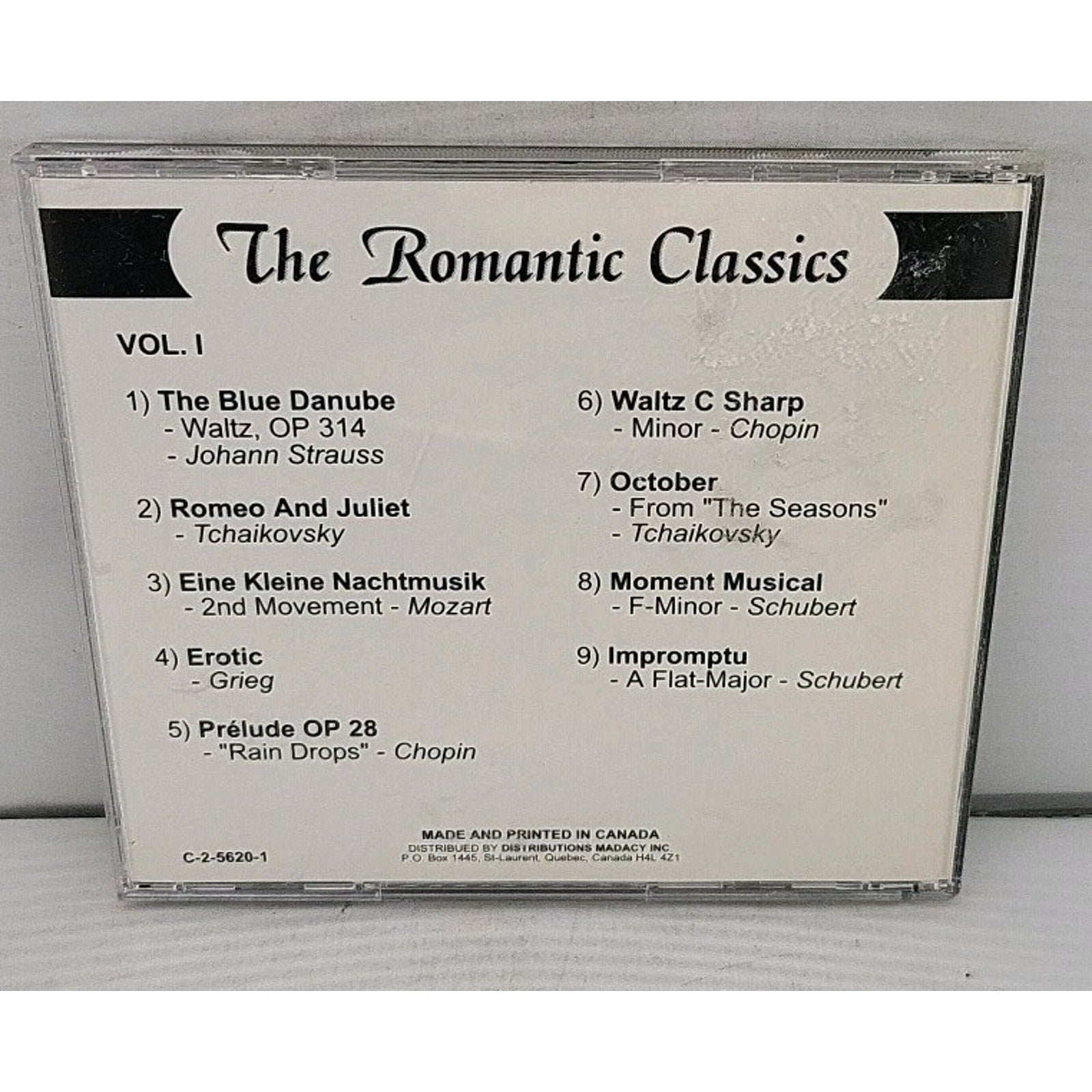The Romantic Classics Vol. 1 CD Digitally Mastered Classical Madacy