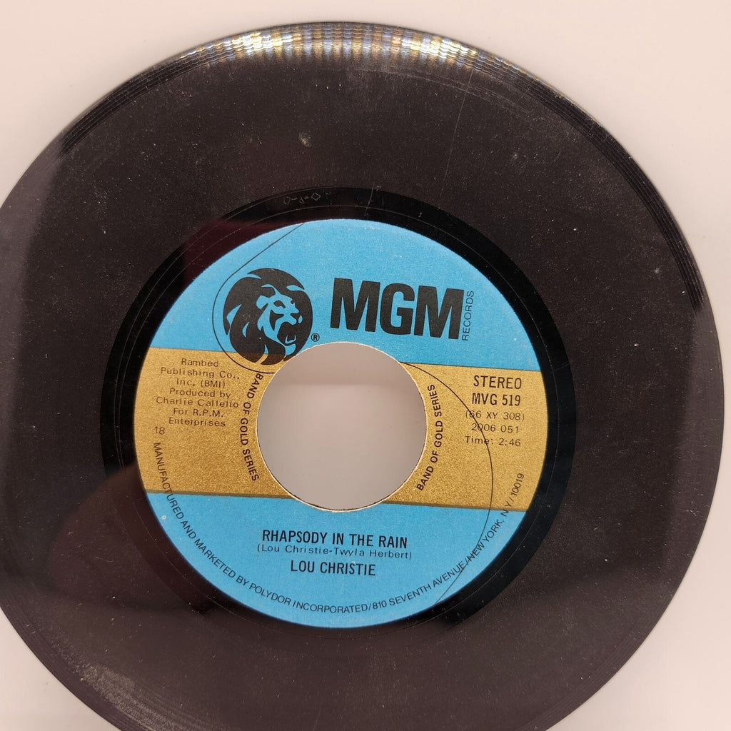 Rhapsody in the Rain / Lightnin' Strikes by Lou Christie (Record) - MVG 519