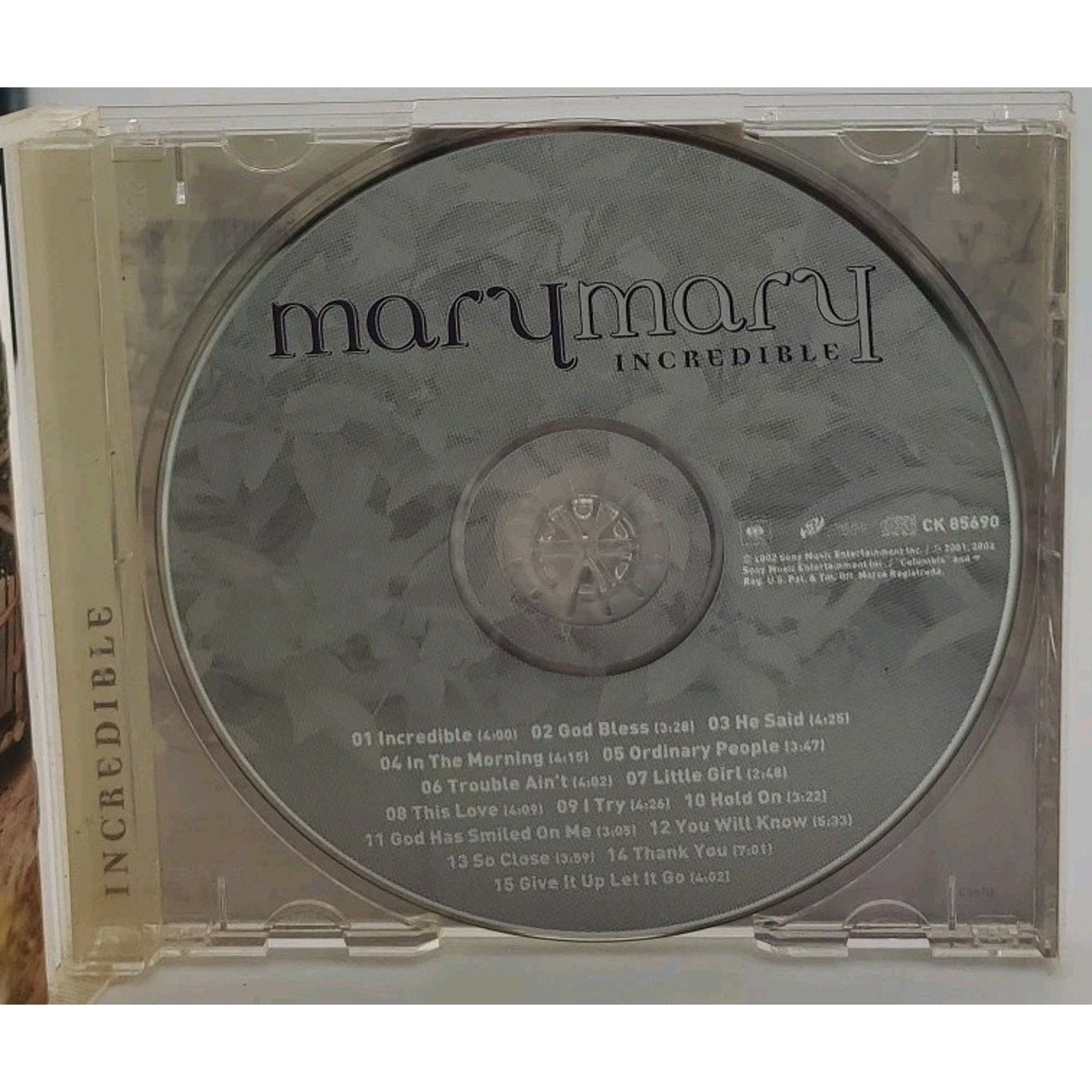 Incredible by Mary Mary (CD, 2002)