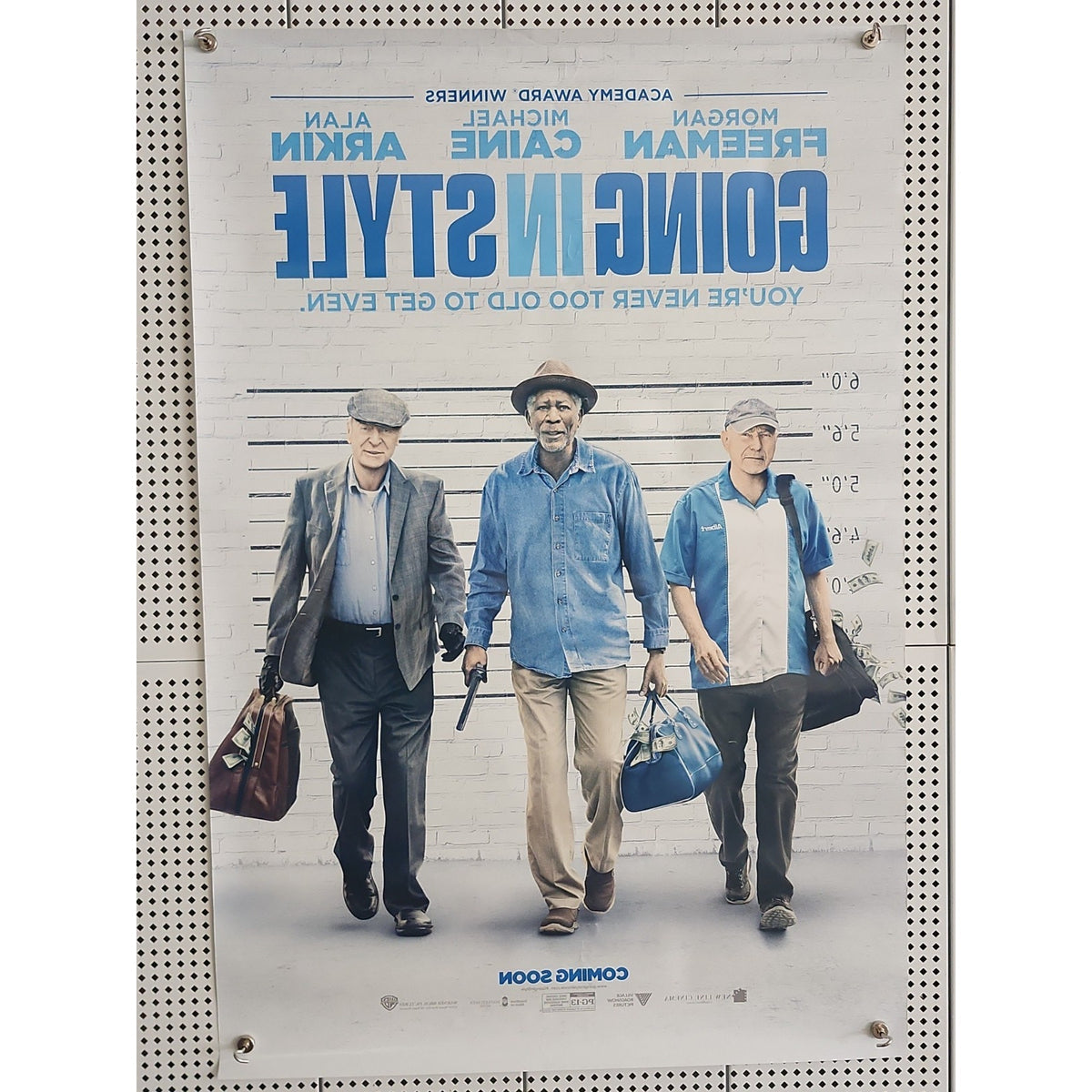 Going In Style Authentic 27x40 D/S Movie Poster.