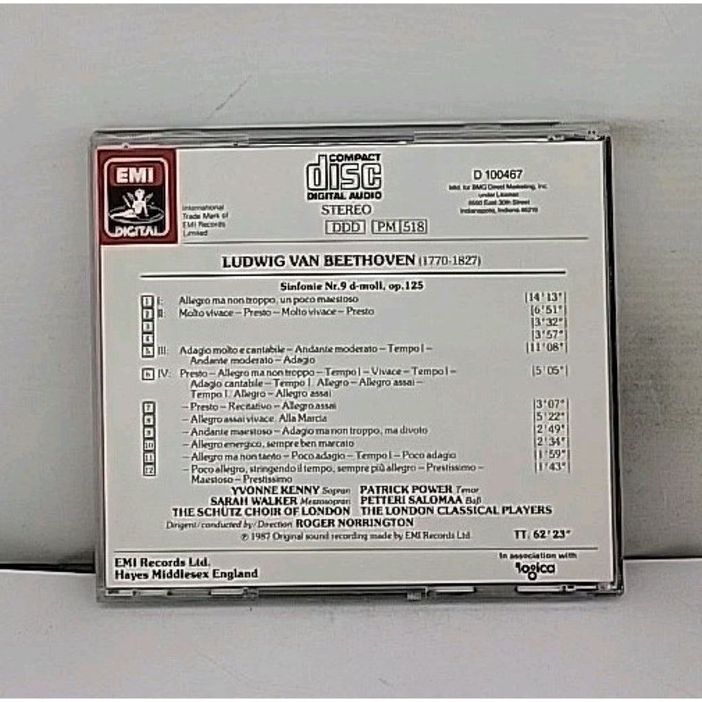 Beethoven Symphony No 9, Roger Norrington (EMI CD)