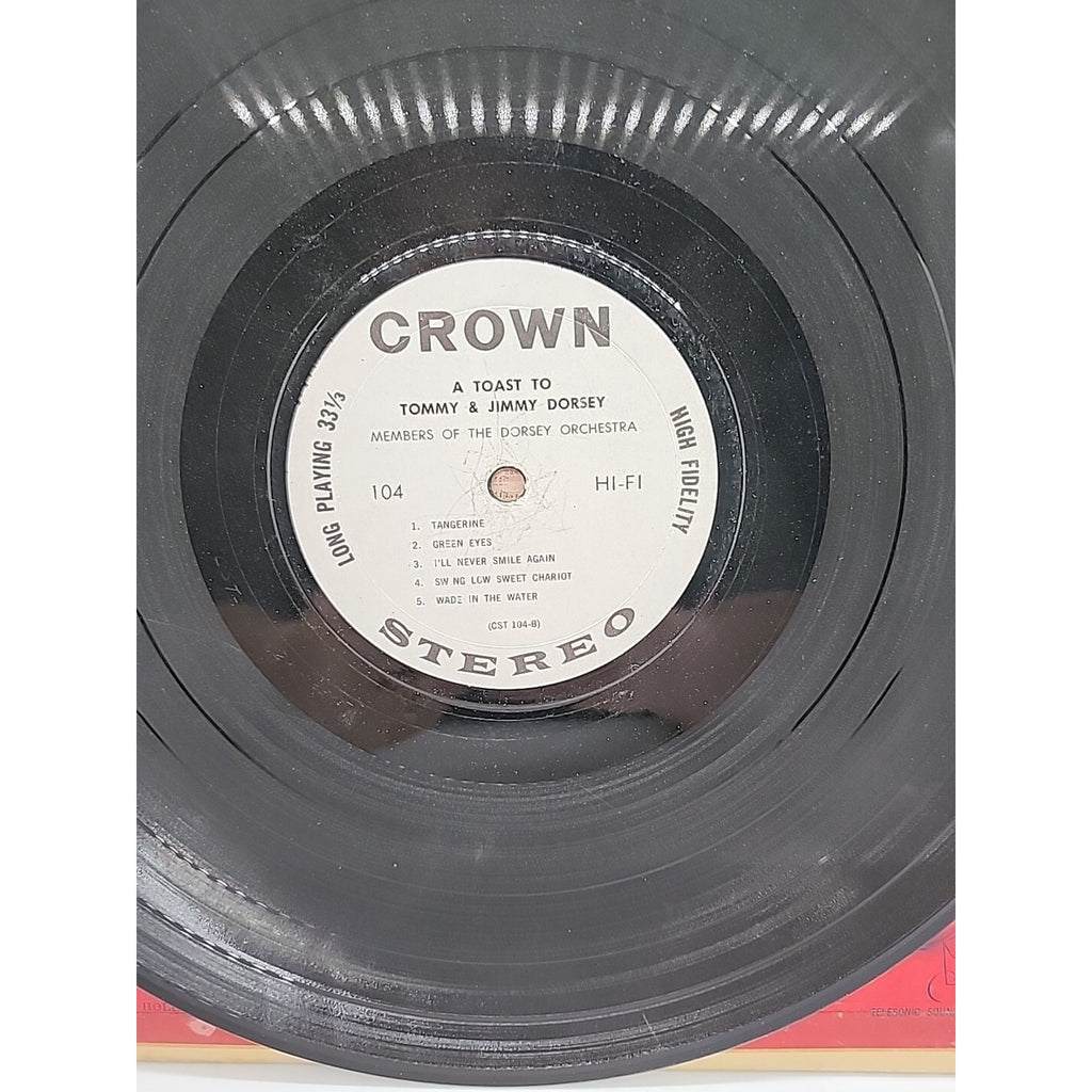 "A Toast To Tommy And Jimmy Dorsey" Dorsey Orchestra 33 LP Vinyl Record CST 104