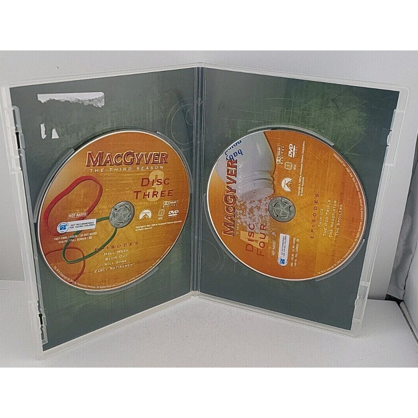 Macgyver The Third Season *Disc 3 And 4 ONLY* (DVD)