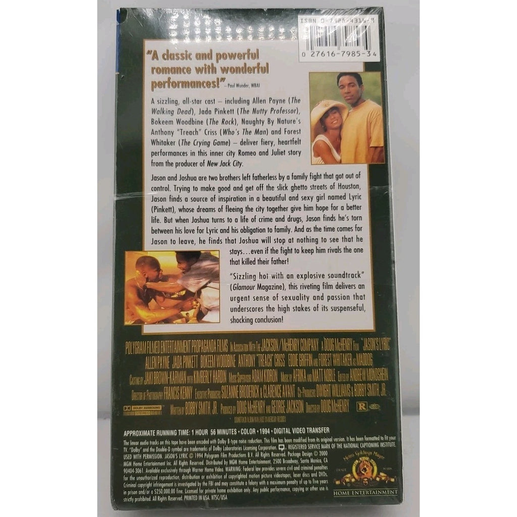 Jasons Lyric (VHS, 2000)
