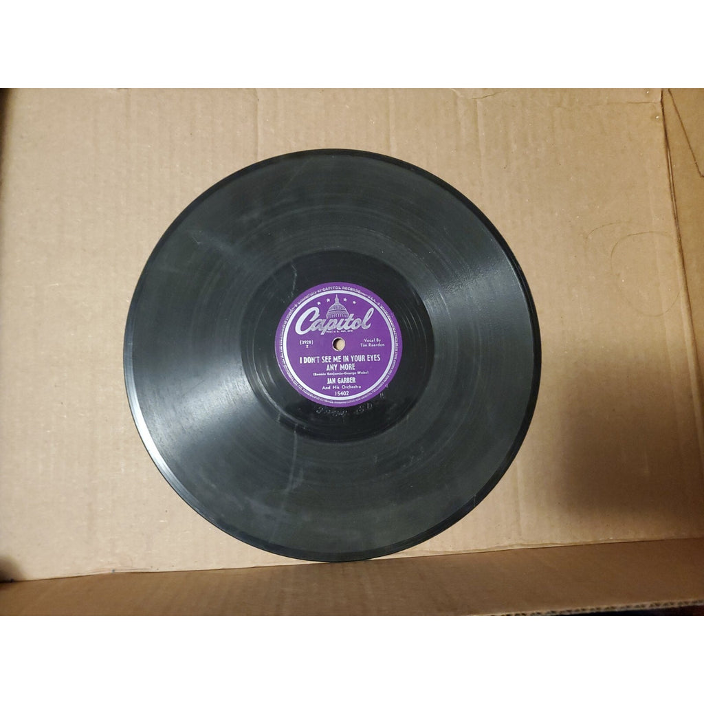 JAN GARBER "Love Me! Love Me!/I don't see me in your eyes" CAPITOL 78RPM Record