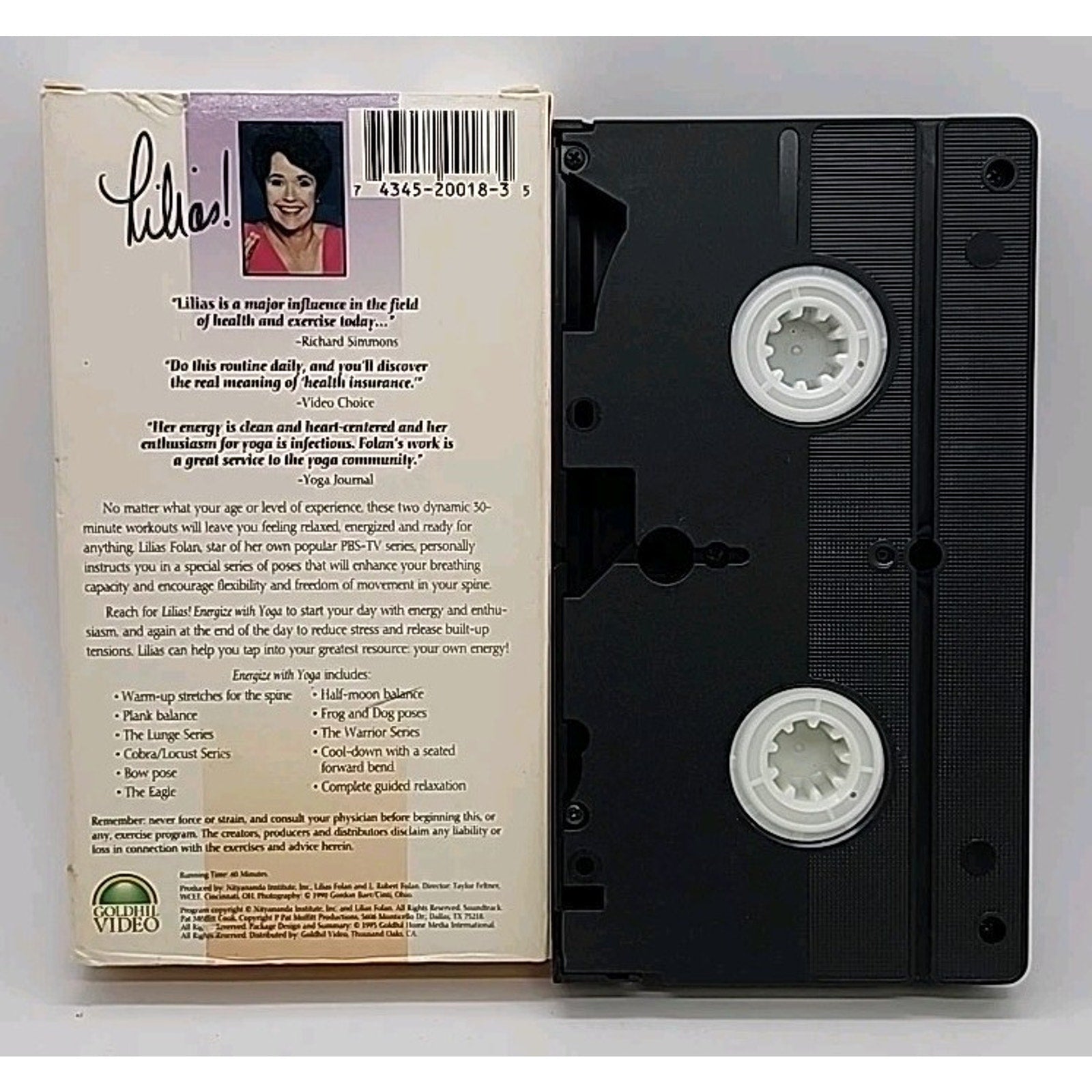 Lilias Energize With Yoga (VHS, 1999)