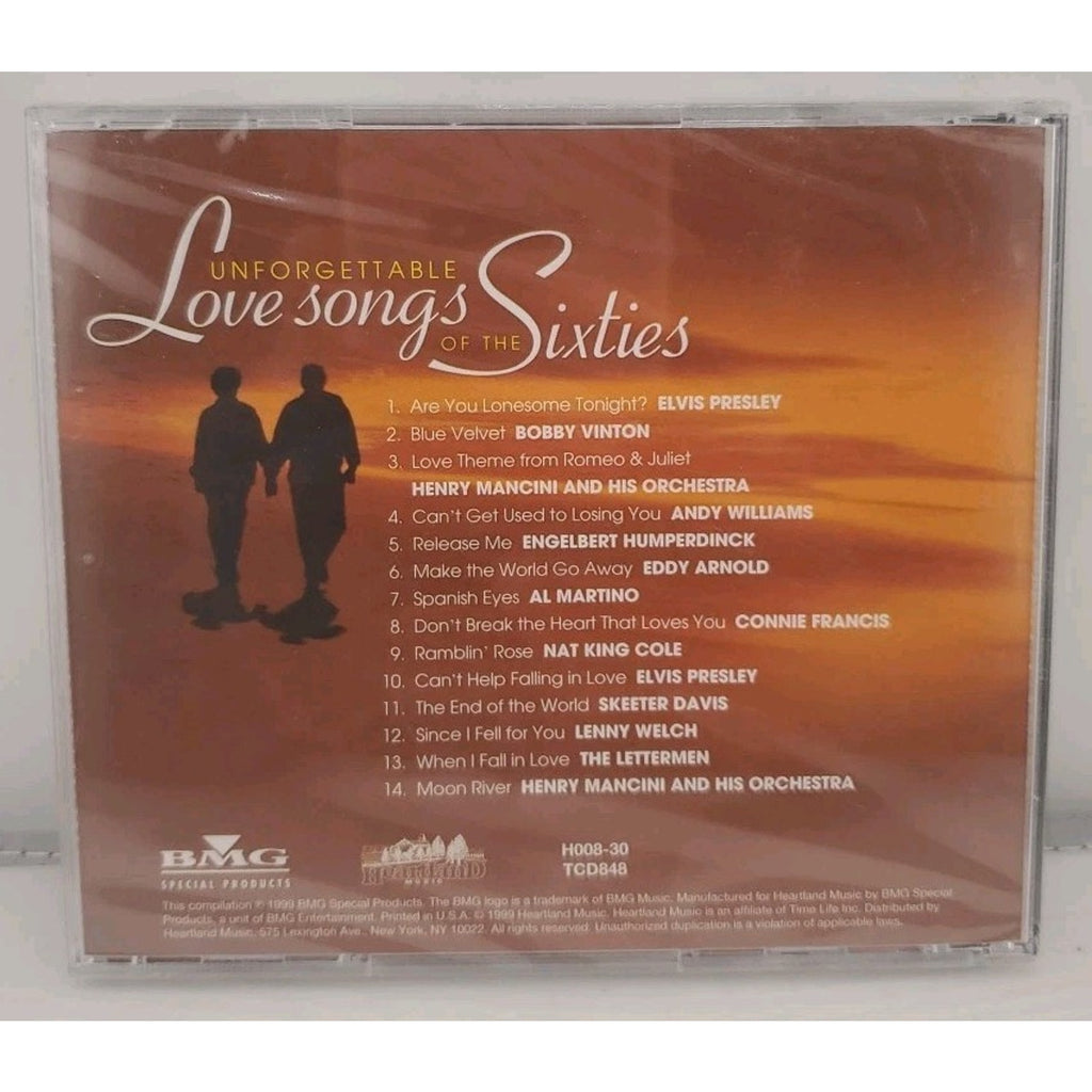 Unforgettable Love Songs of The Sixties (CD) *Brand New*