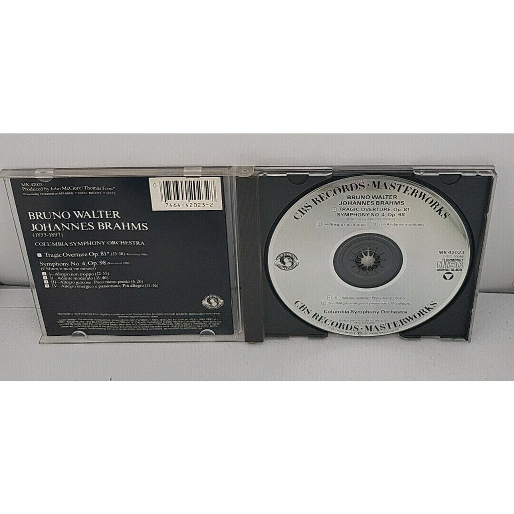 Johannes Brahms Bruno Walter - Brahms: Symphony No. 4 / Tragic Overture - CD