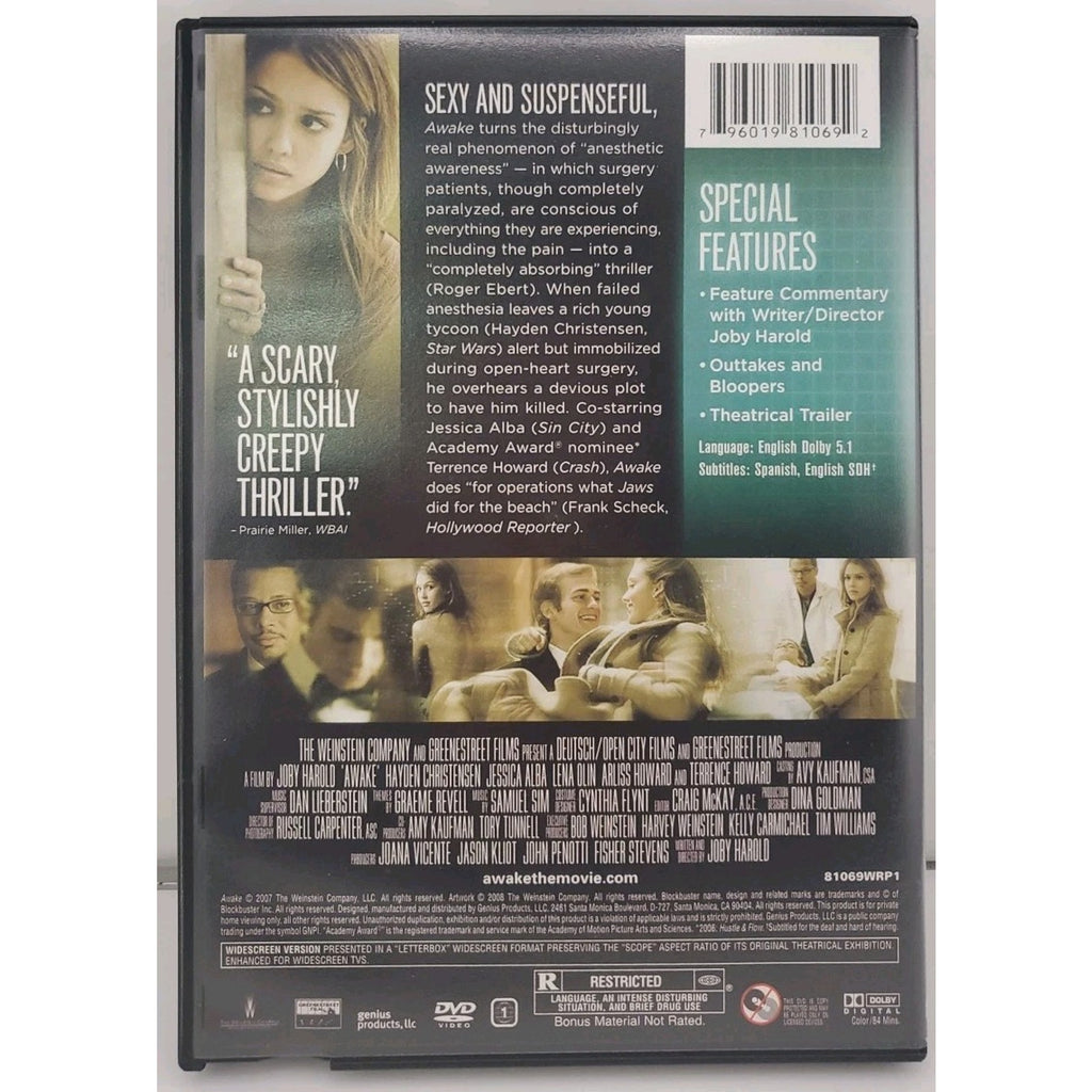 Awake (DVD) 2007 Blockbuster Exclusive