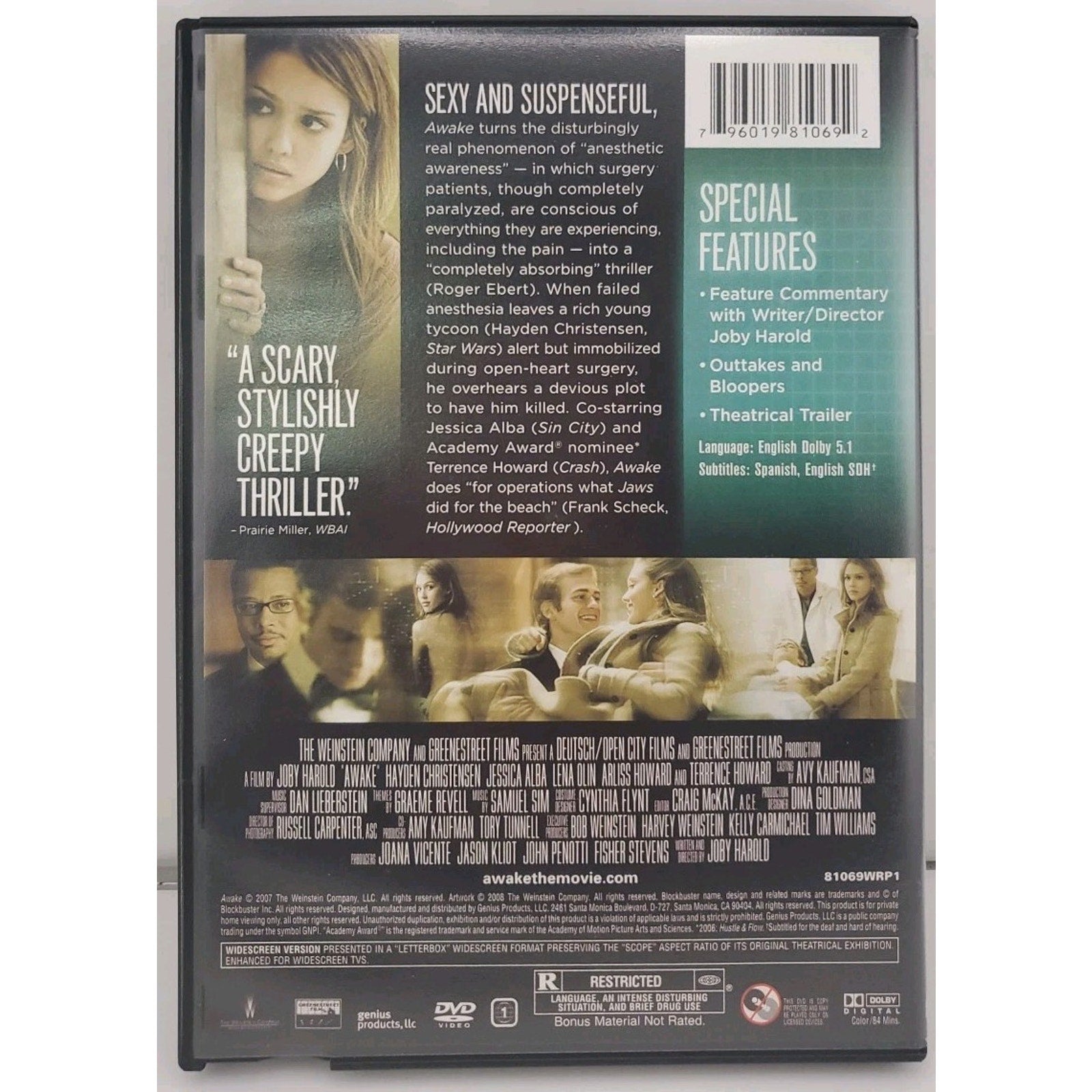Awake (DVD) 2007 Blockbuster Exclusive