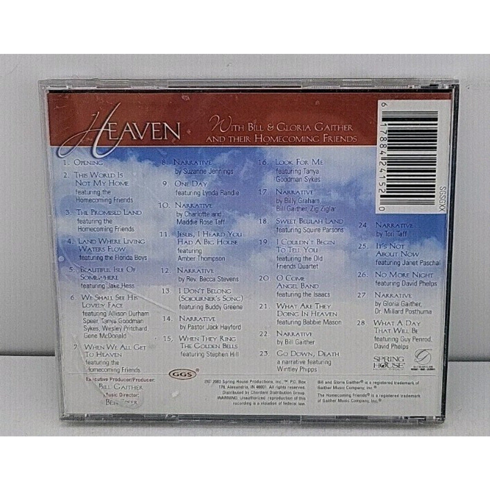 Heaven by Bill Gaither (CD, 2003)