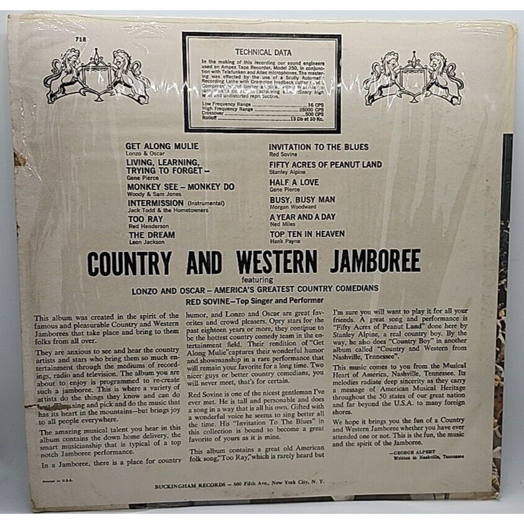Various Country And Western Jamboree (Record)