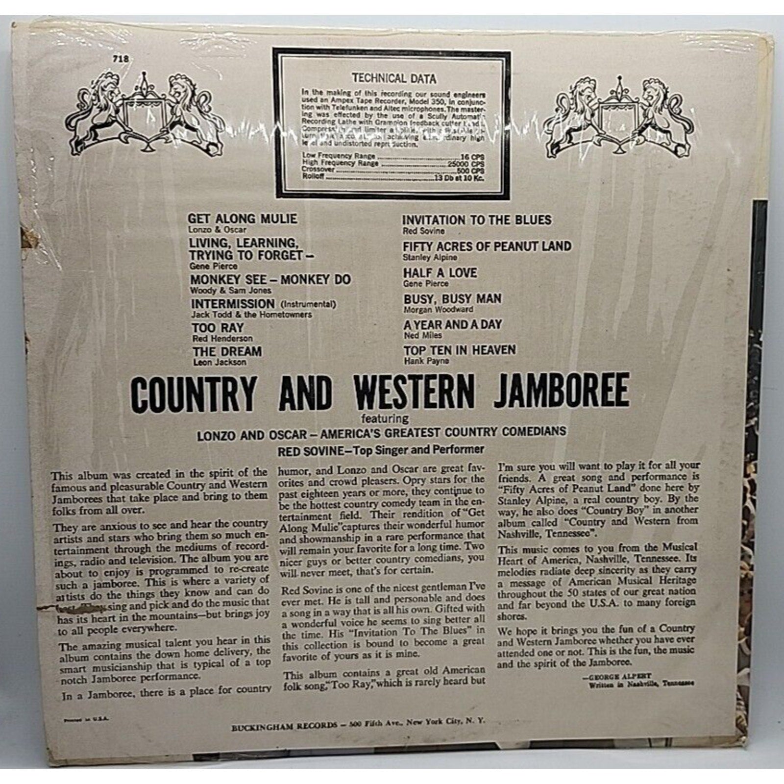 Various Country And Western Jamboree (Record)