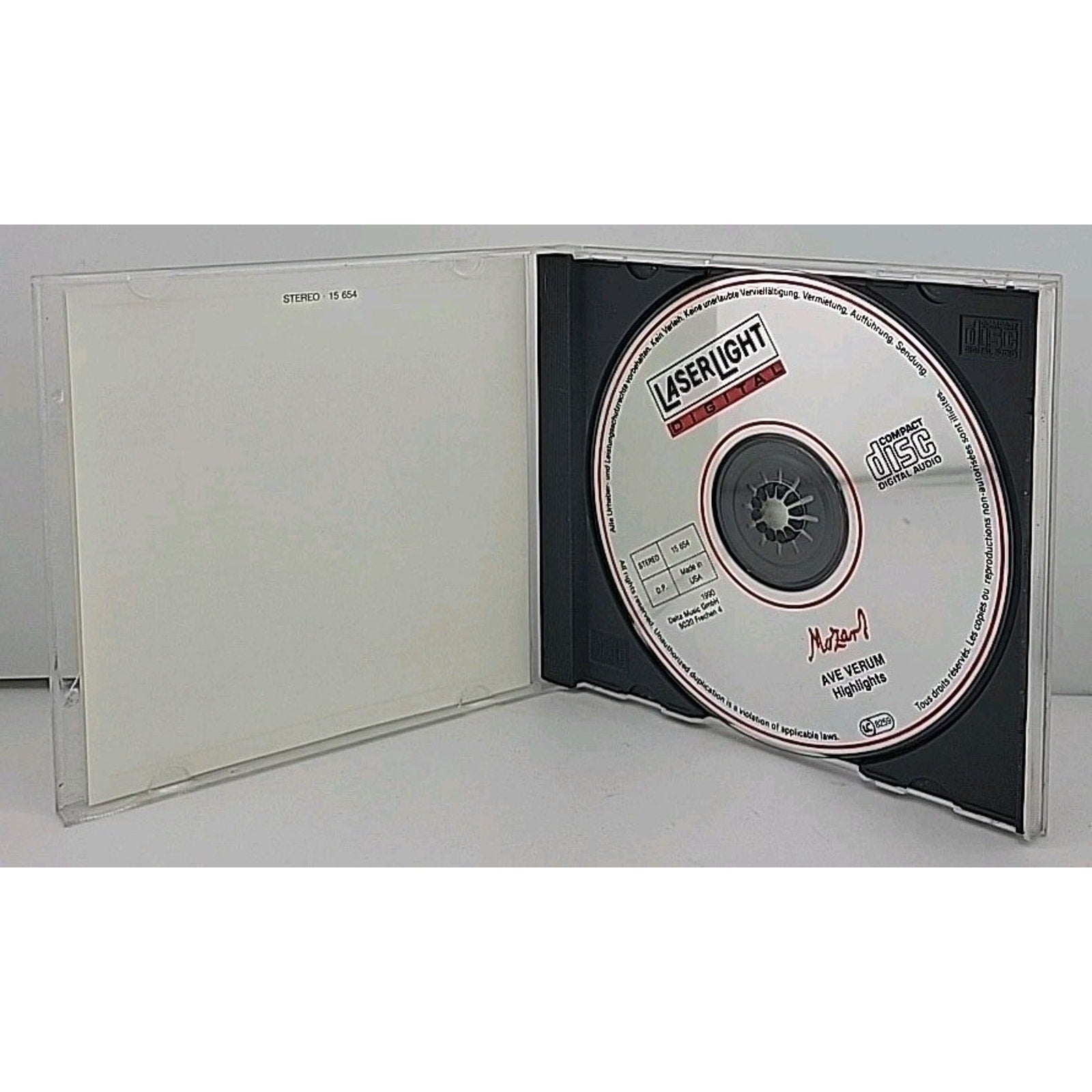 Ave Verum-Hlts by W.A. Mozart (CD, 1990)