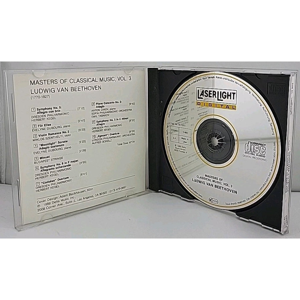 Masters of Classical Music by Ludwig van Beethoven (CD, 1990)