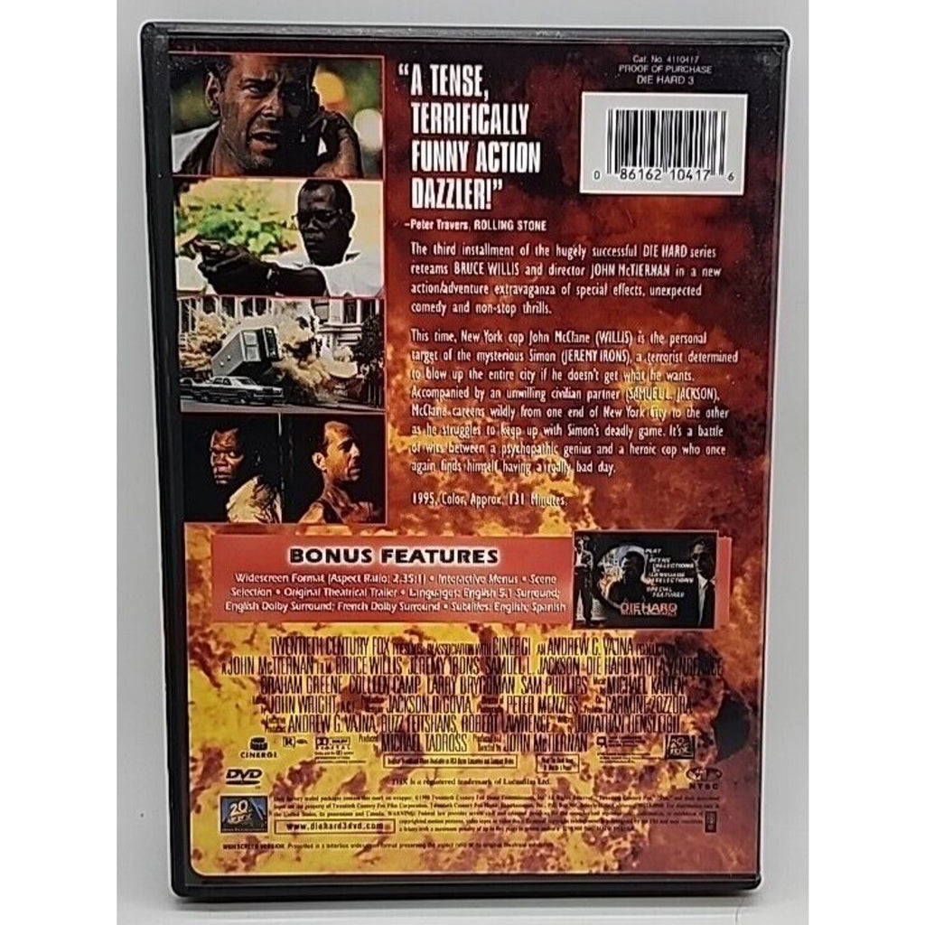 Die Hard with a Vengeance (DVD, 1995)