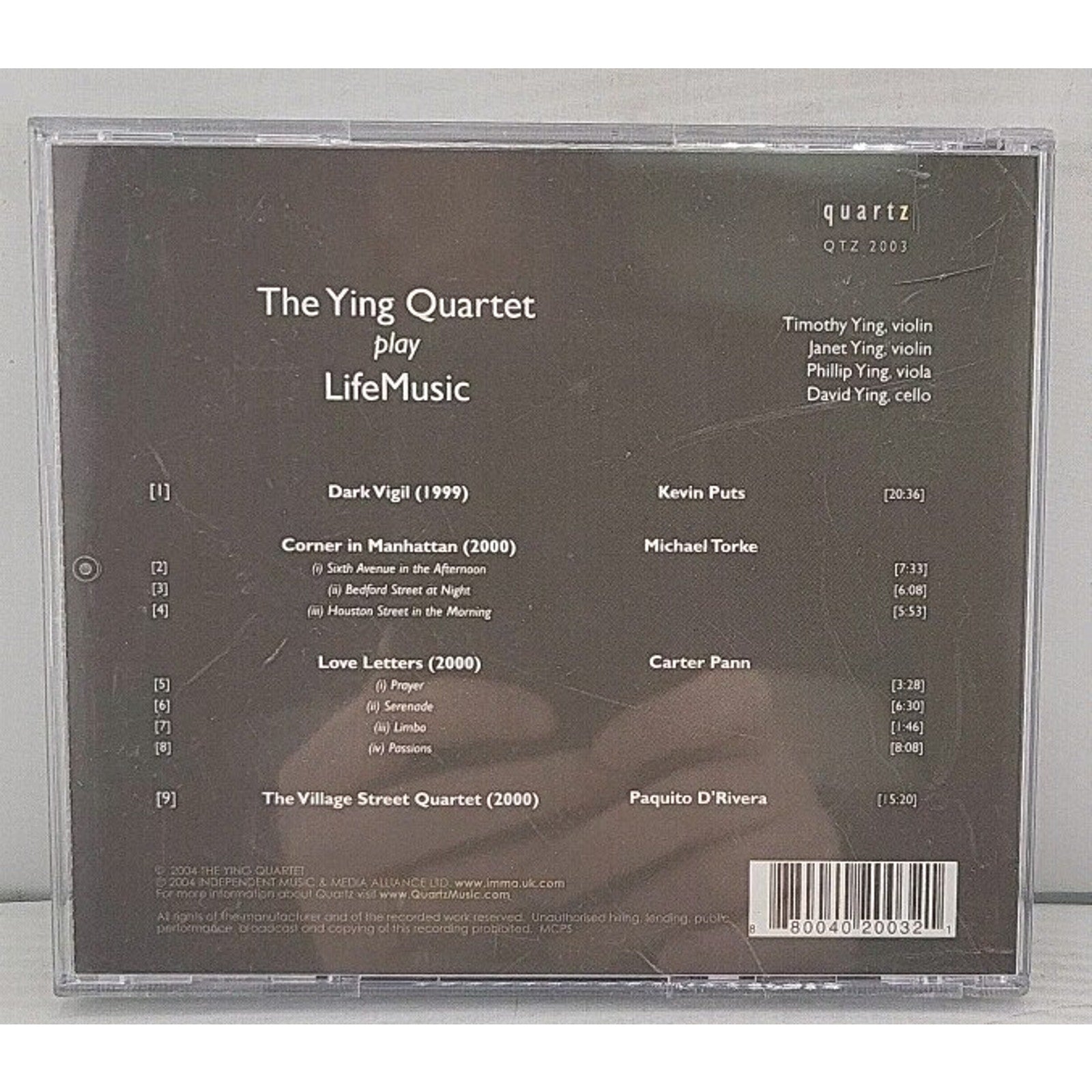 Play Life Music by Ying Quartet (CD, 2005) *Signed*
