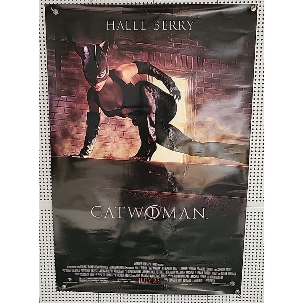 Catwoman Movie Poster 2004 Halle Berry Double-Sided Original 27x40