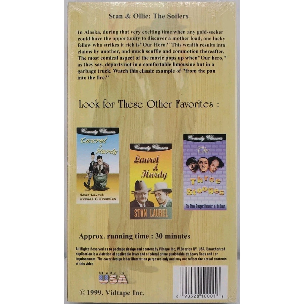 Laurel & Hardy Stan & Ollie: The Soilers (VHS) *Brand New*
