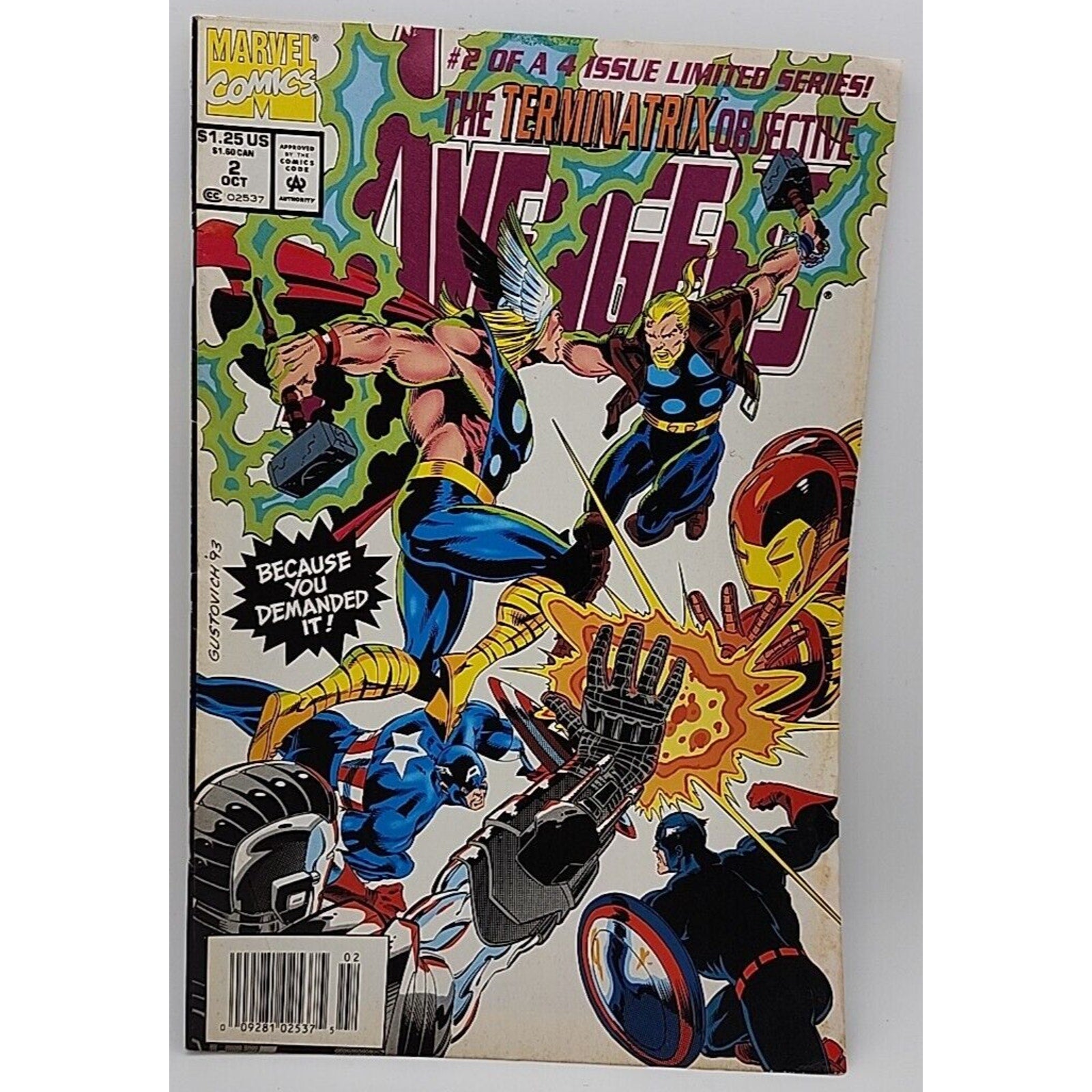 Avengers: The Terminatrix Objective (1993 Series) #2 Marvel Comic