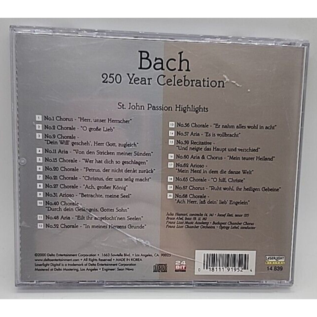 Bach:StJohn Passion - Audio CD By Various -