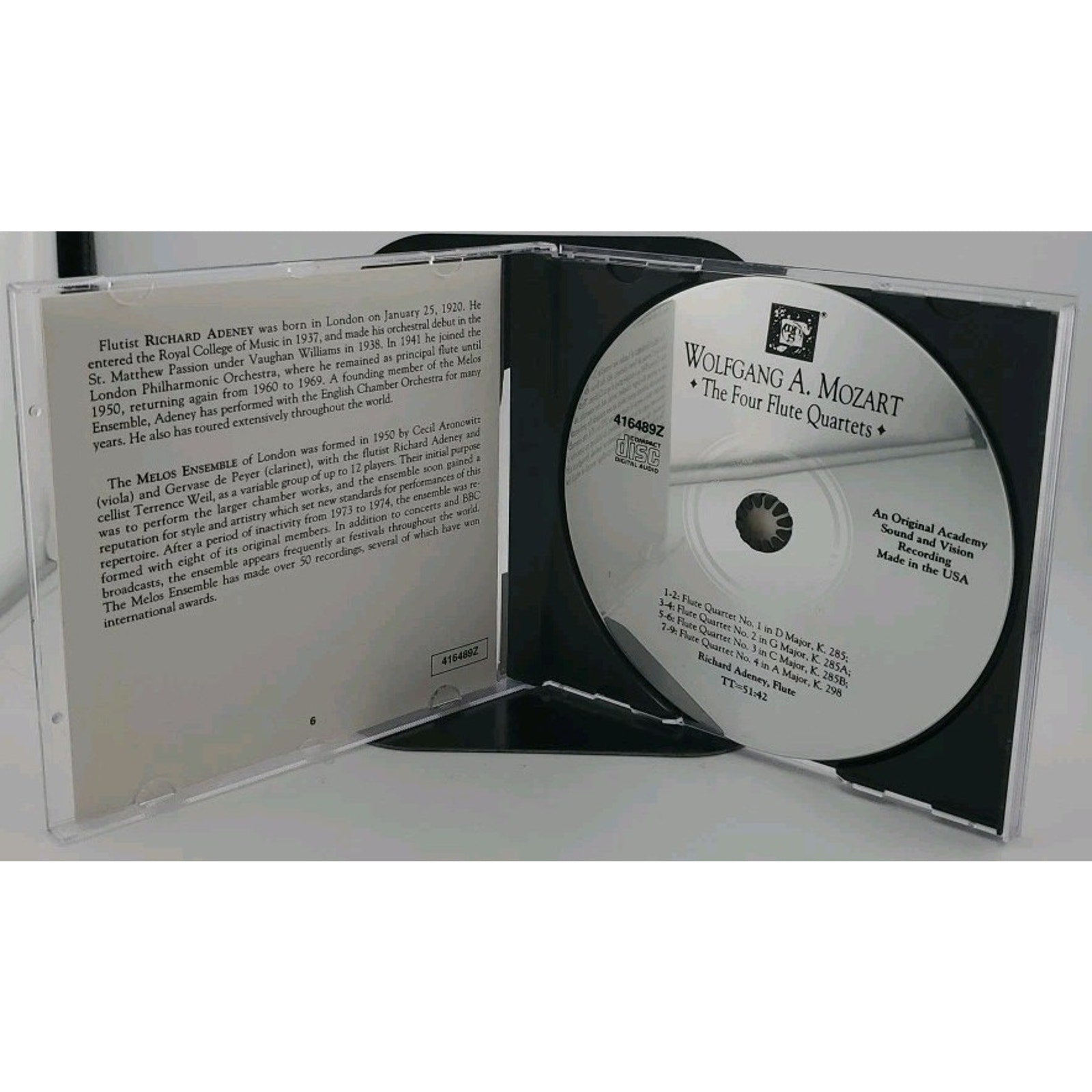 Mozart - The Four Flute Quartets CD
