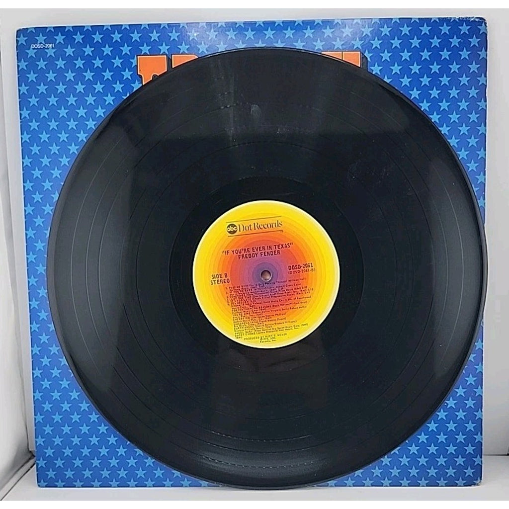 Freddy Fender If You're Ever In Texas 33 RPM LP Record ABC Dot 1976 DOSD-2061