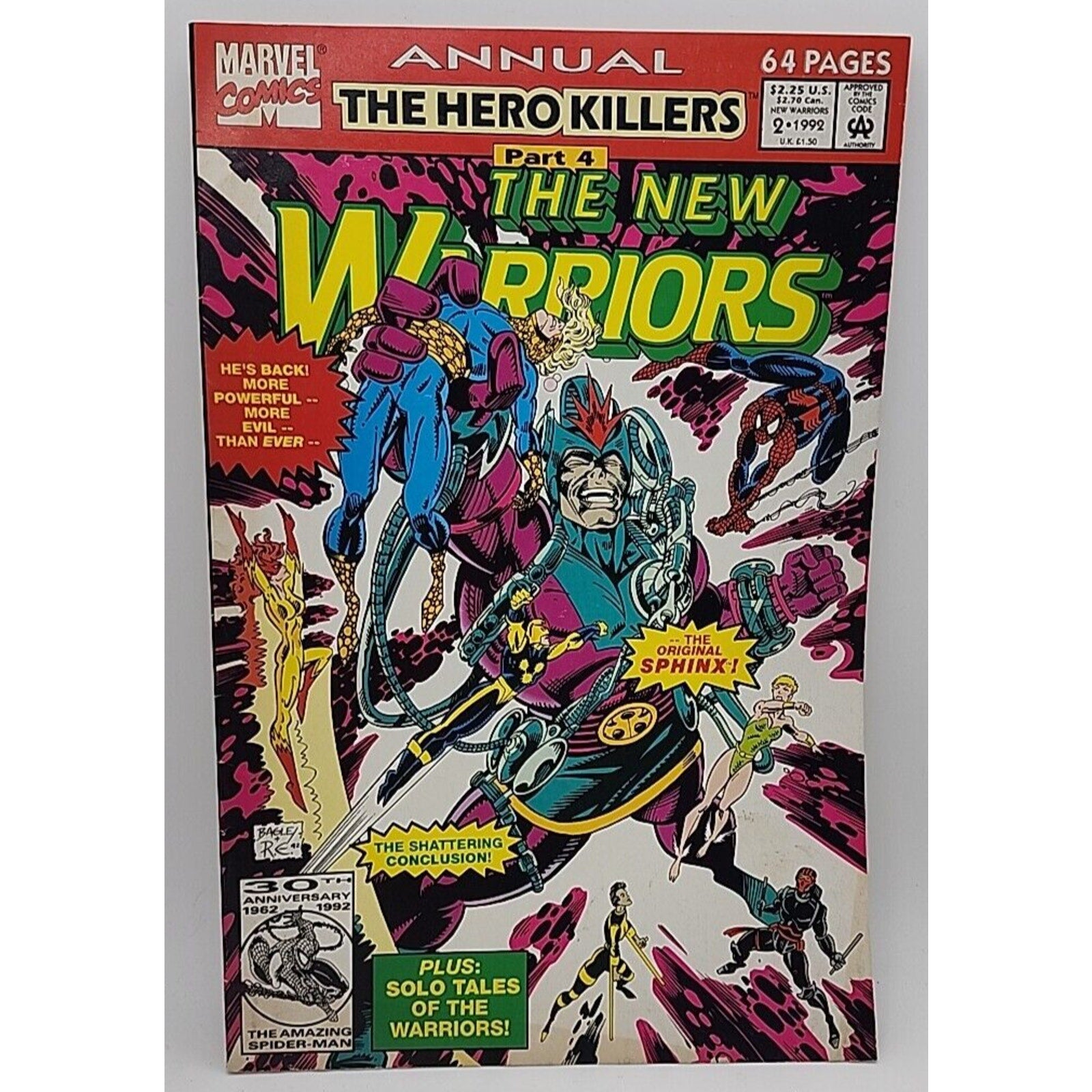 The New Warriors Annual #2 Marvel Comics 1992
