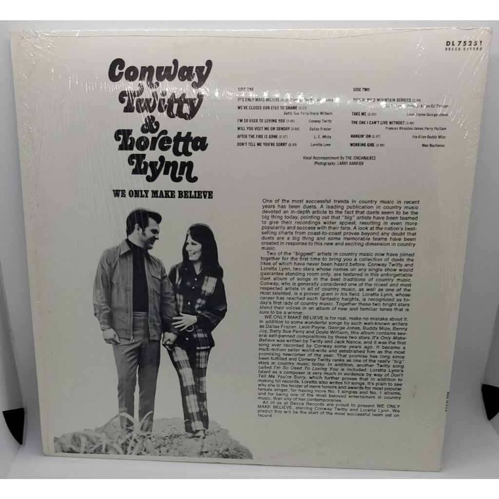 We Only Make Believe Loretta Lynn & Conway Twitty (Record)