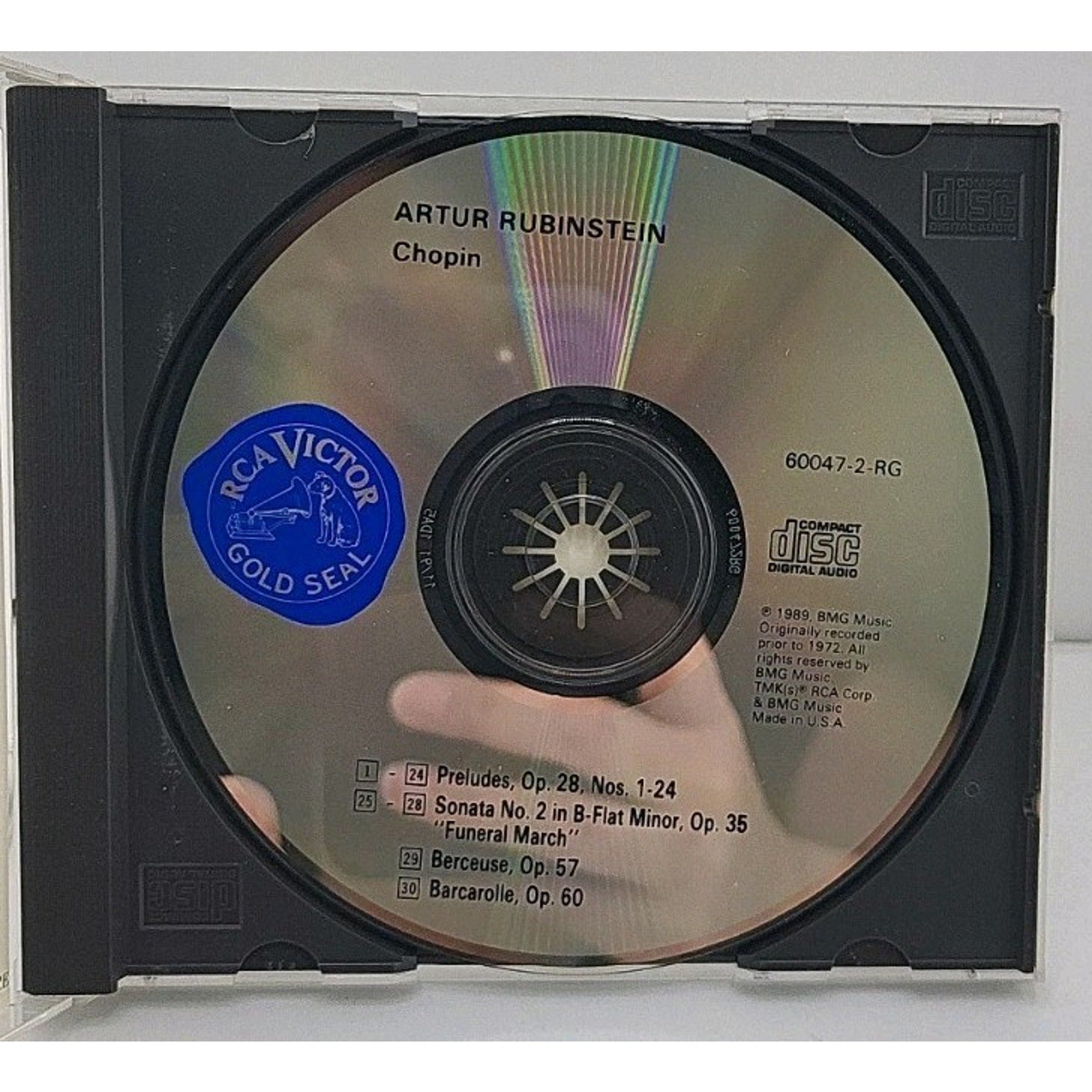Chopin Preludes, Sonata #2, etc - Arthur Rubinsteins - RCA CD 1989
