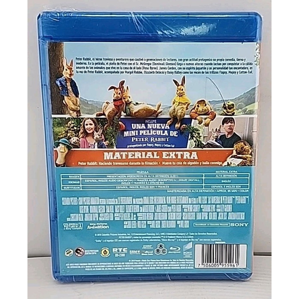 La Travesuras De Peter Rabbit Blu-ray Spanish *Brand New*