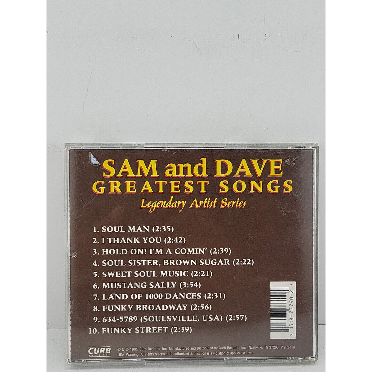 Greatest Songs by Sam & Dave (CD, 1995)