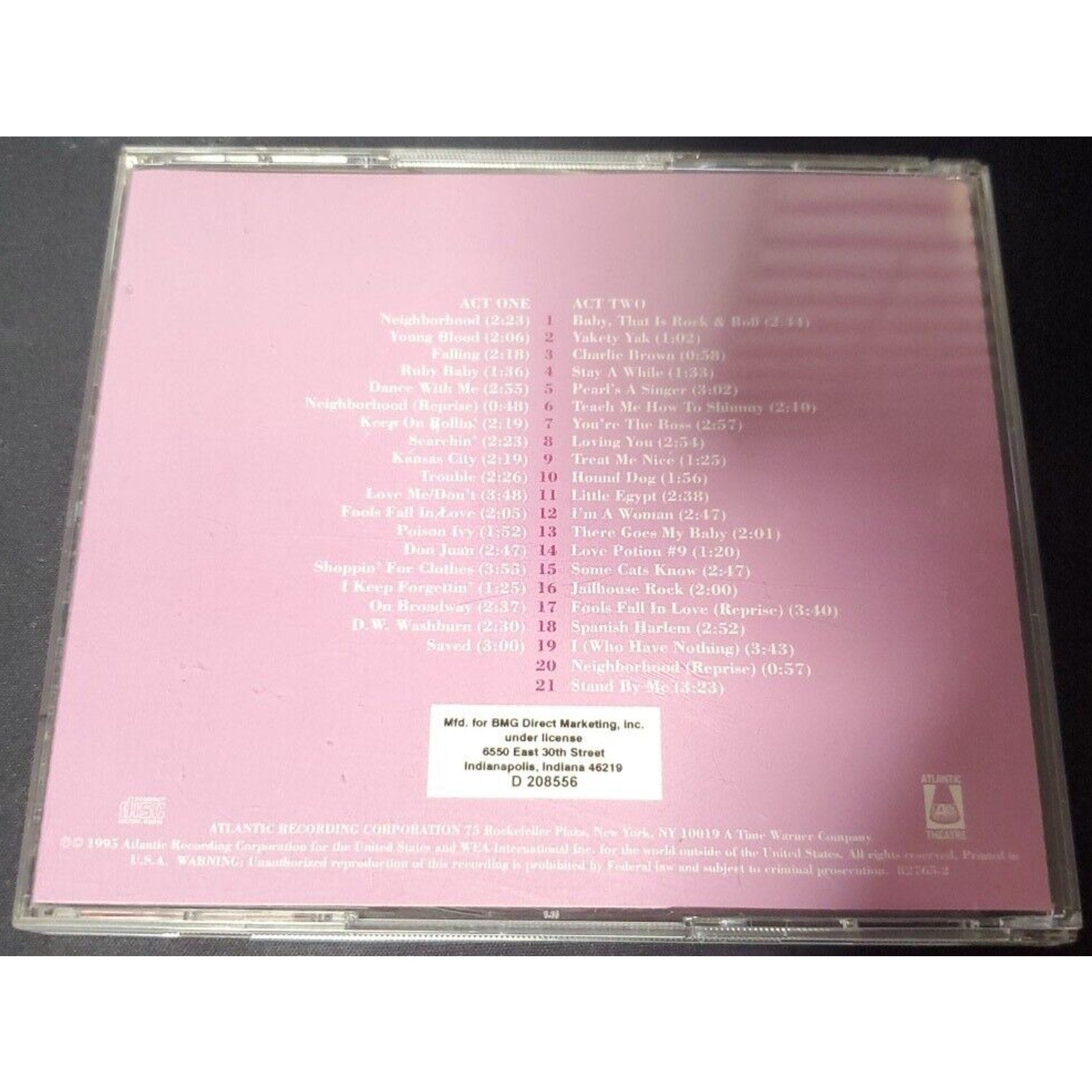 Smokey Joe's Cafe The Songs Of Leiber And Stoller (CD)