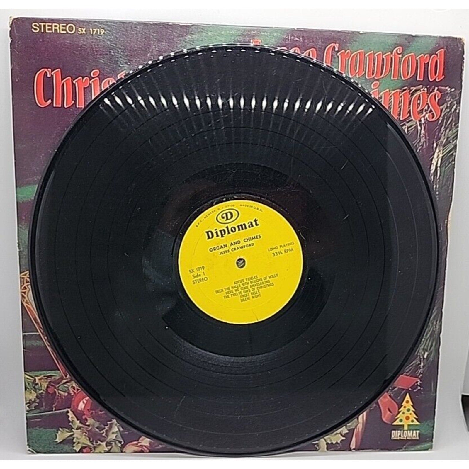 Jesse Crawford - Christmas Organ And Chimes Diplomat SX-1719 (Record)