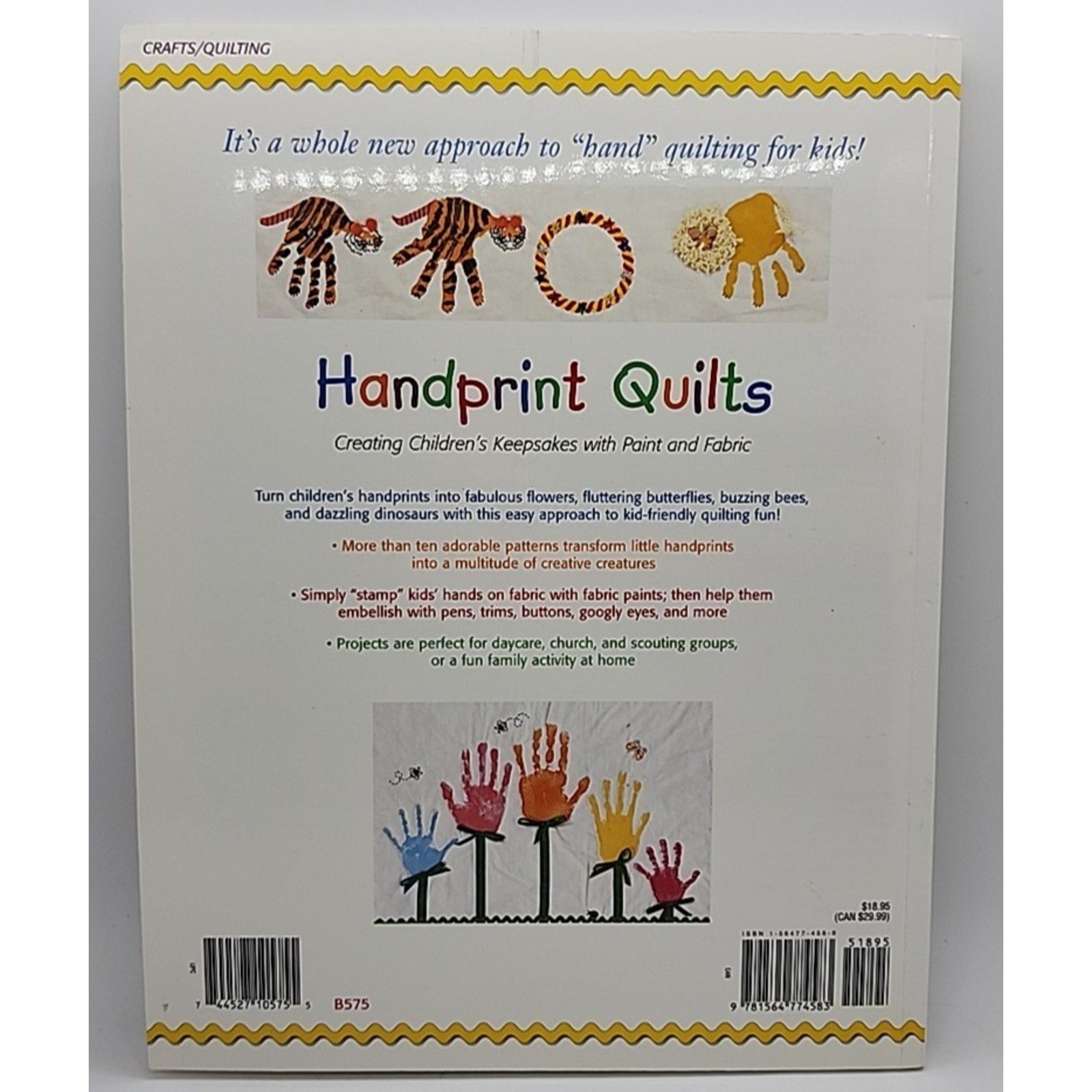 Handprint Quilts: Creating Children's Keepsakes w/ Paint and Fabric Marcia