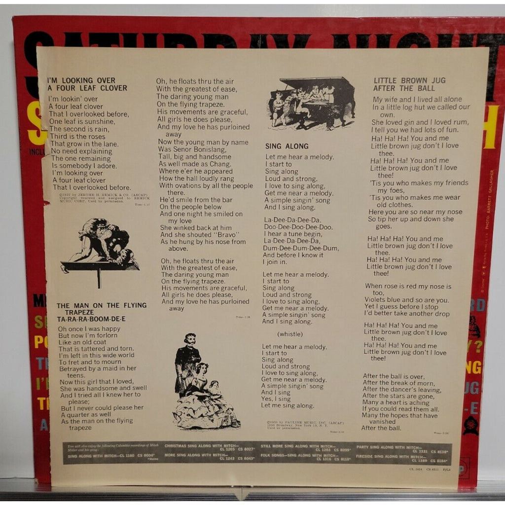 Mitch Miller & The Gang ‎– Saturday Night Sing Along With Mitch (Vinyl)