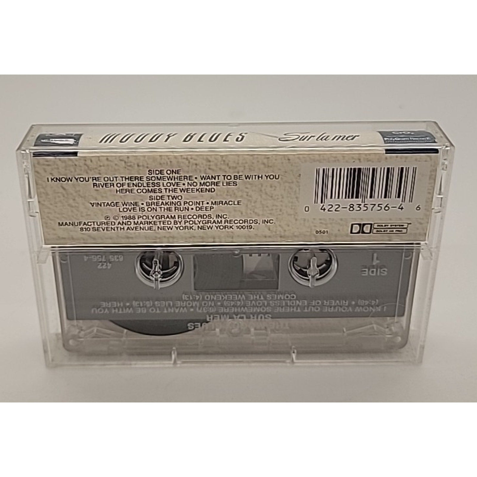 Sur La Mer by The Moody Blues (Cassette, Jun-1988, Polydor)