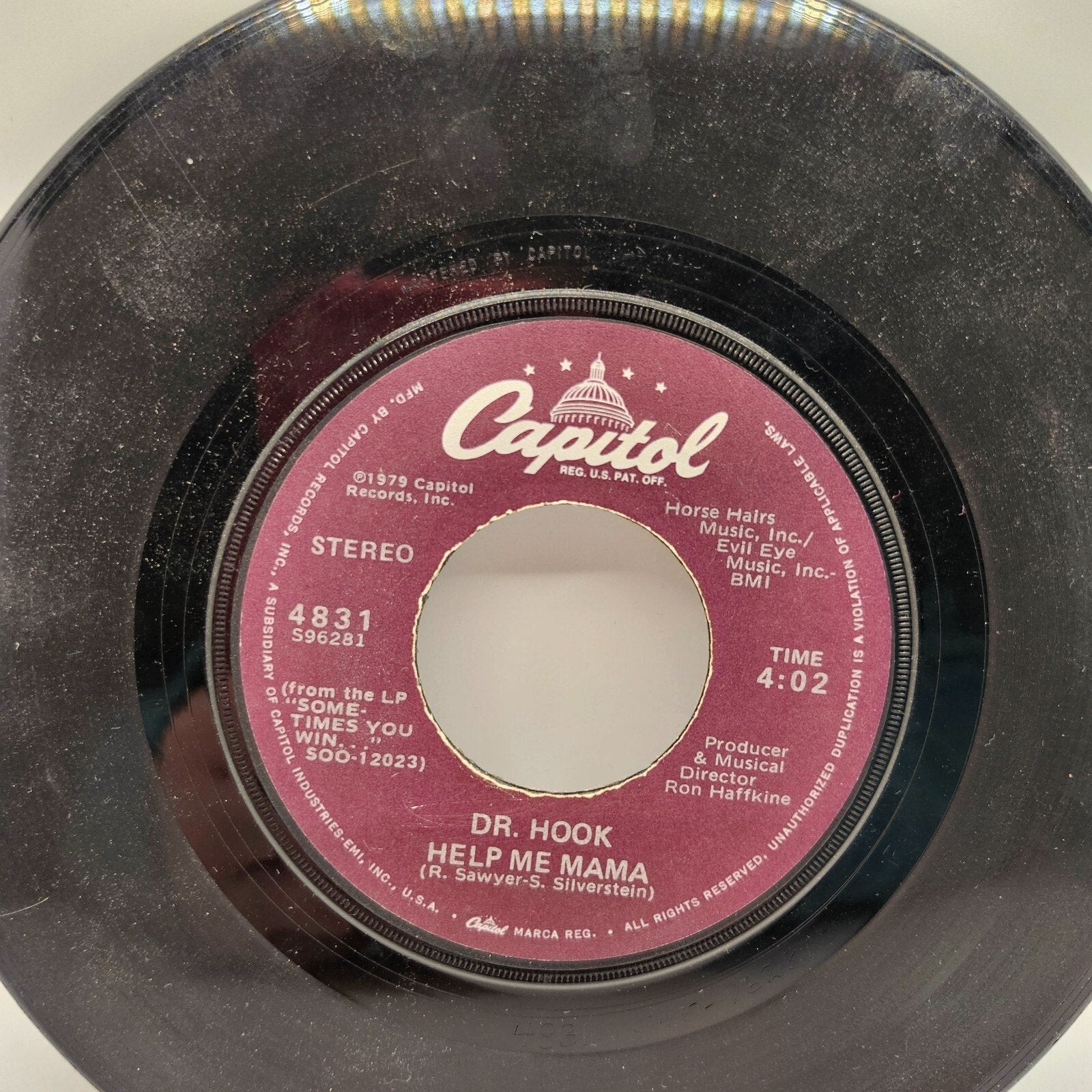 Help Me Mama / Sexy Eye By Doctor Hook (Record) - 4831