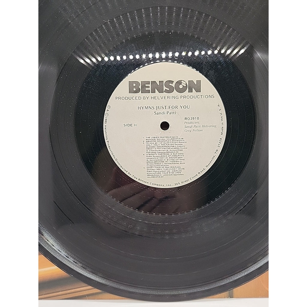 Sandi Patti Hymns Just For You (Record)
