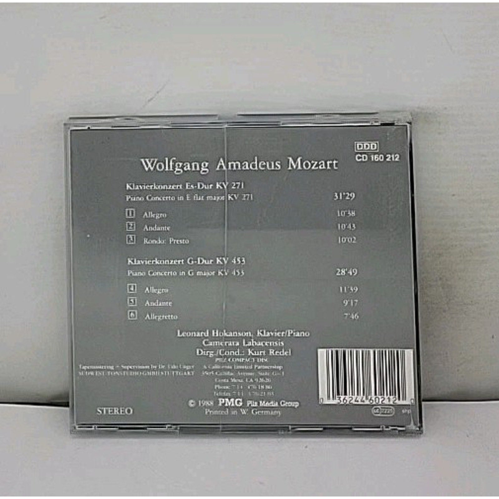 Mozart: Vienna Master Series - Klavierkonzerte Nr. 9 und 17 (CD, 1990, Pilz)