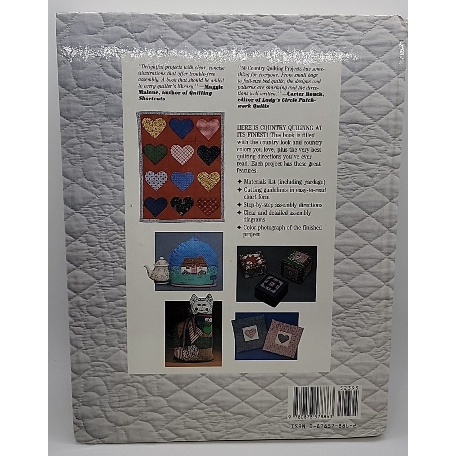 Fifty Country Quilting Projects by Margit Echols (1990, Hardcover)