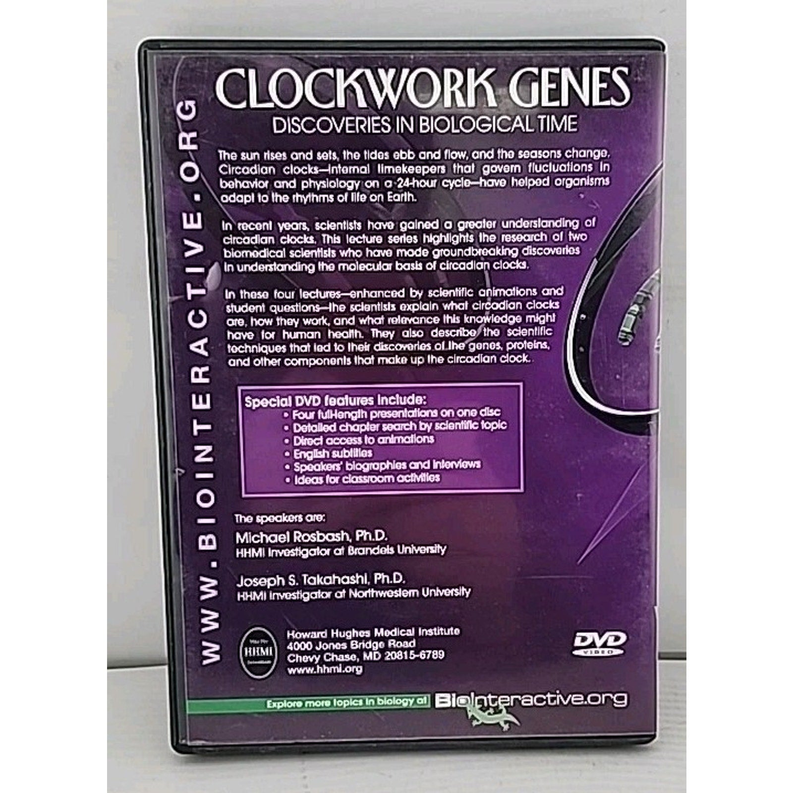 Clockwork Genes: Discoveries in Biological Time (2002, DVD)