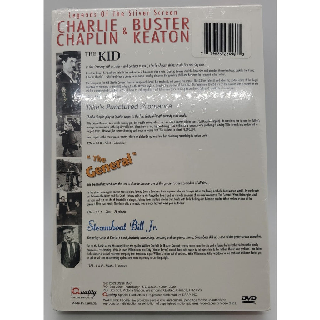 Charlie Chaplin Legends of the Silver Screen DVD *Brand New*