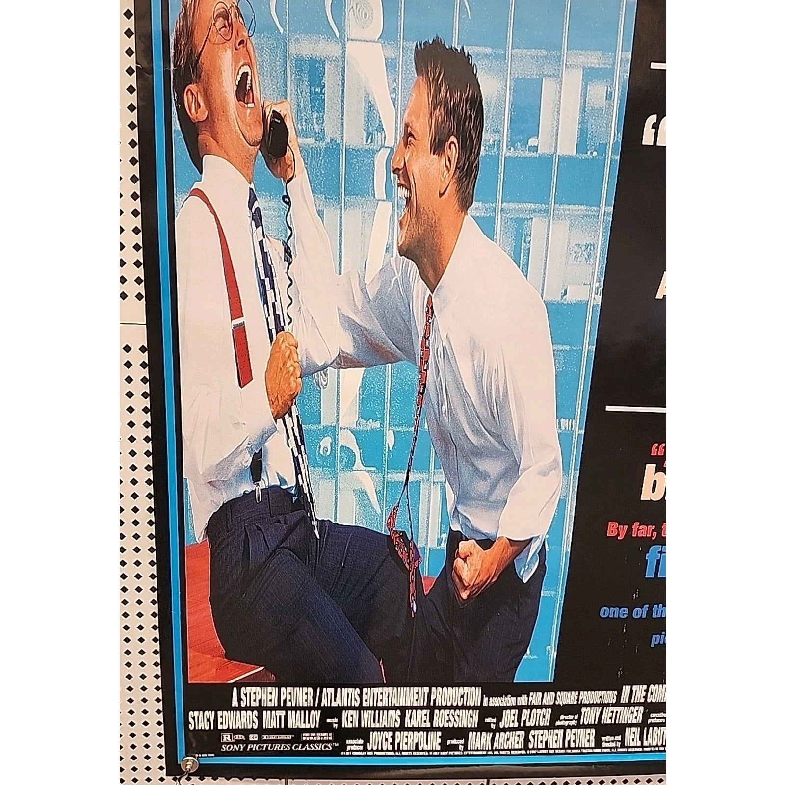 1997 In The Company Of Men Original Movie House Full Sheet Poster 27x40
