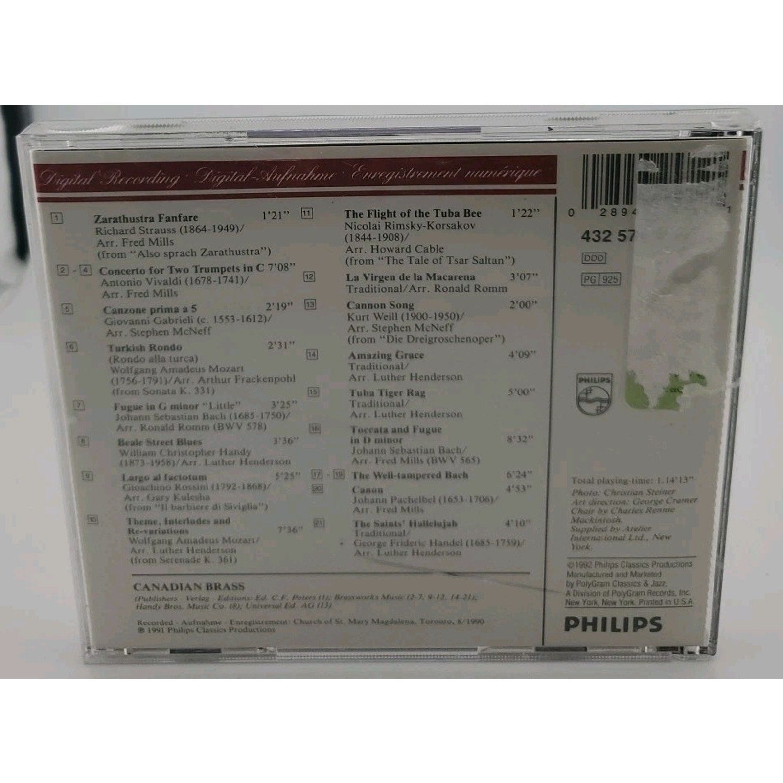 Essential by Canadian Brass (CD, 1992)