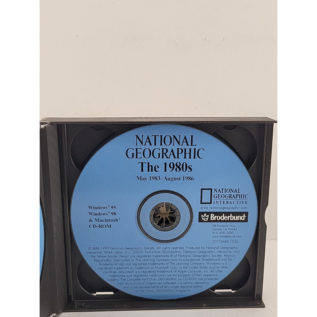 NATIONAL GEOGRAPHIC magazine the 1980's interactive CD-ROM set Windows