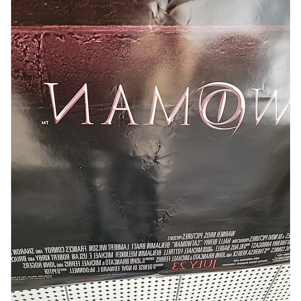 Catwoman Movie Poster 2004 Halle Berry Double-Sided Original 27x40