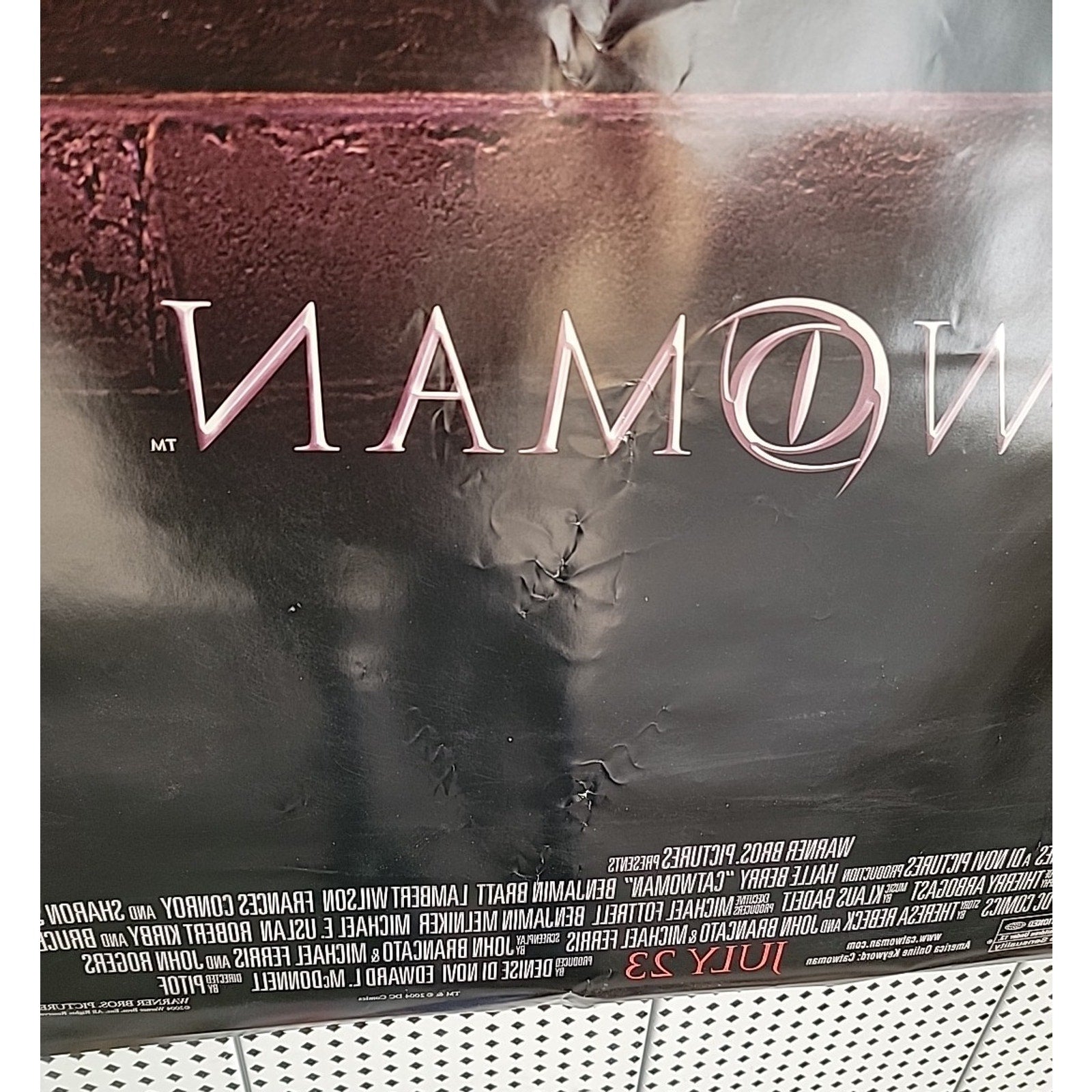 Catwoman Movie Poster 2004 Halle Berry Double-Sided Original 27x40