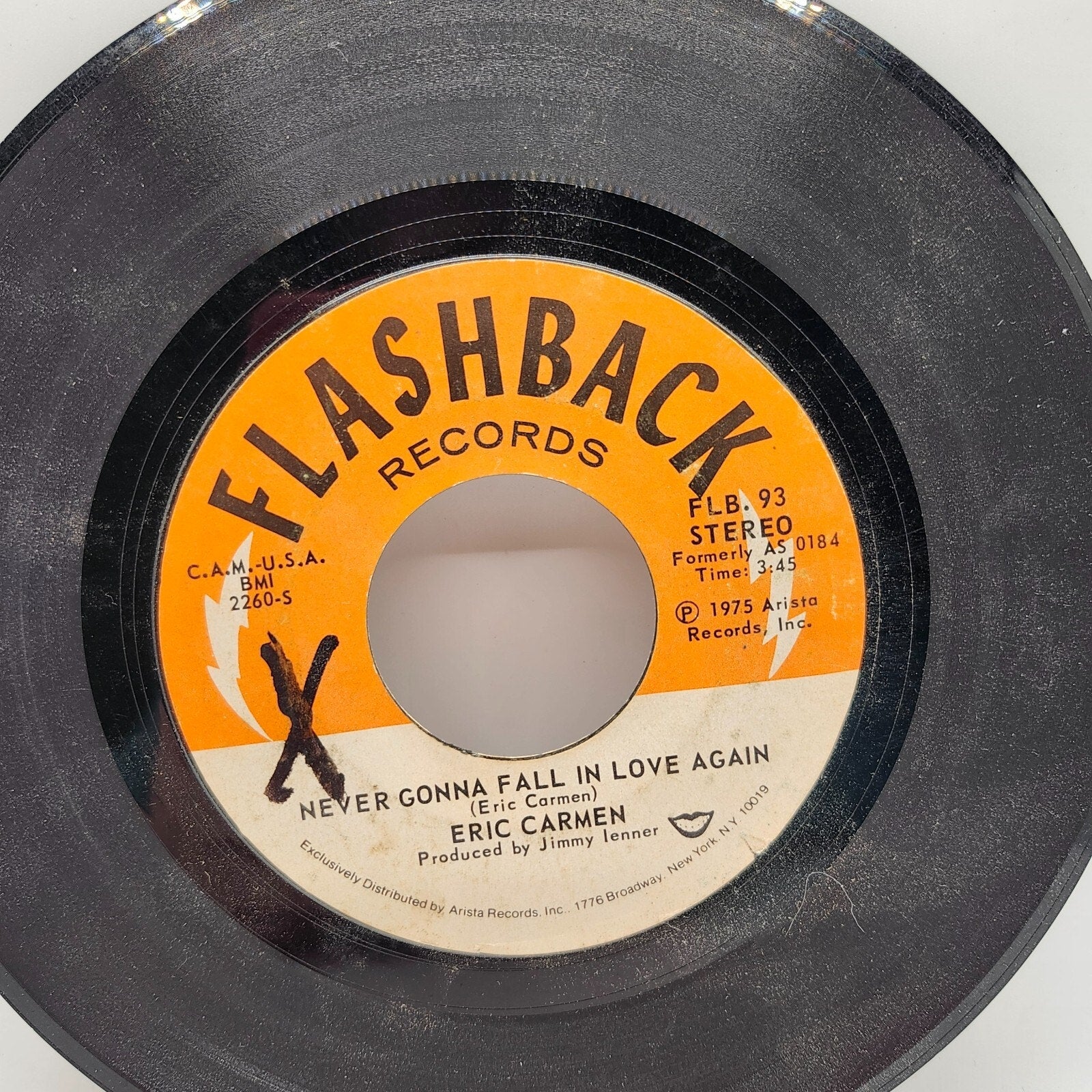 All By Myself / Never Gonna Fall In Love Again by Eric Carmen (Record) - FLB 93