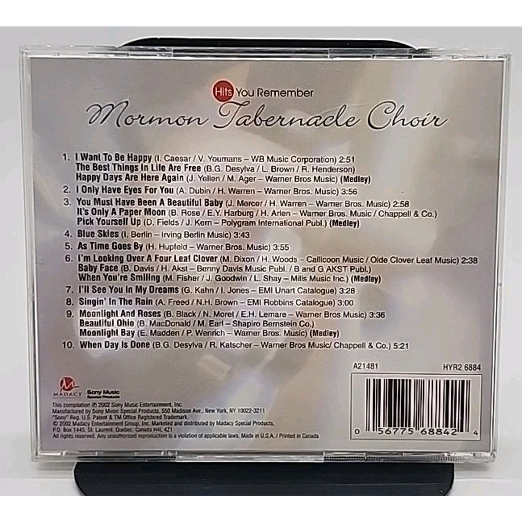Mormon Tabernacle Choir Hits You Remember (CD)